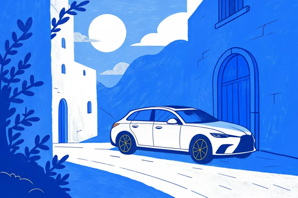 Location voiture Corfou&nbsp;: prix, lieux de retrait et conditions pour réserver sans surprise