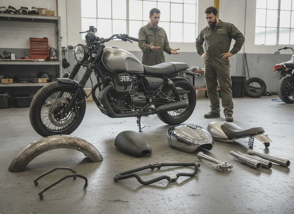 Comparatif des familles de pièces pour transformer sa V9 Bobber en custom